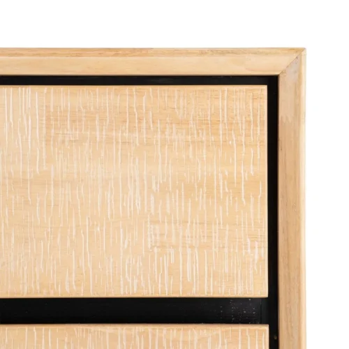 Commode bois et métal naturel et noir Ixia 99,5 cm — vue 7