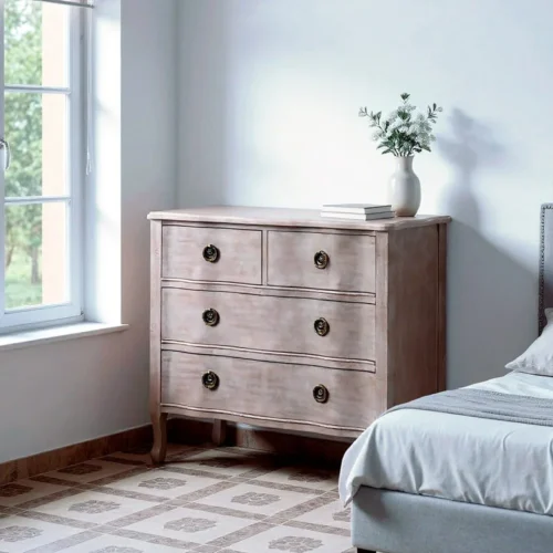 Commode bois marron clair Ixia 93 cm — vue 8