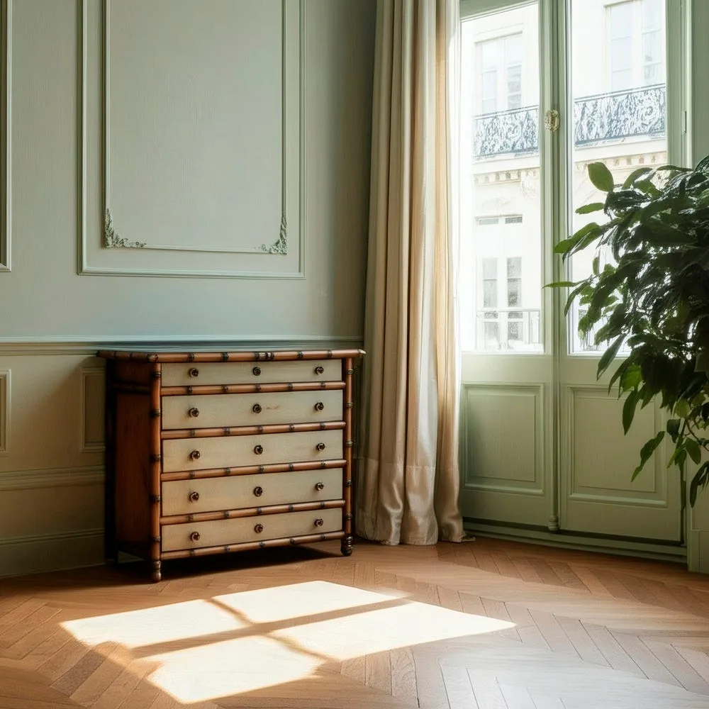 Commode bois massif Ixia 95 cm