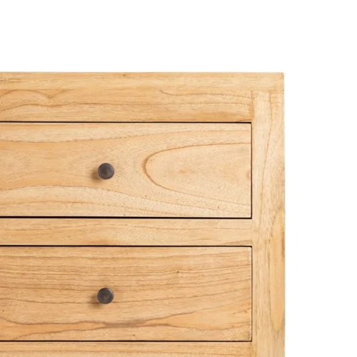 Commode bois massif naturel Ixia 100 cm — vue 6