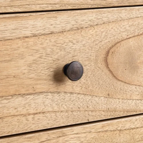 Commode bois massif naturel Ixia 100 cm — vue 7