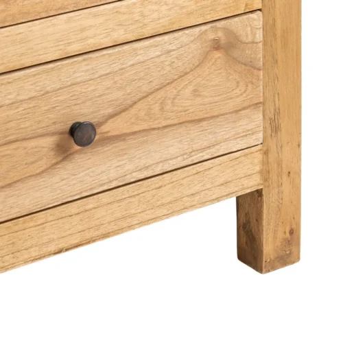 Commode bois massif naturel Ixia 100 cm — vue 8