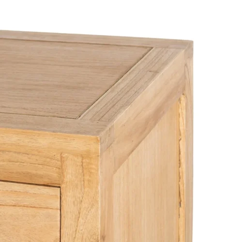 Commode bois massif naturel Ixia 100 cm — vue 9