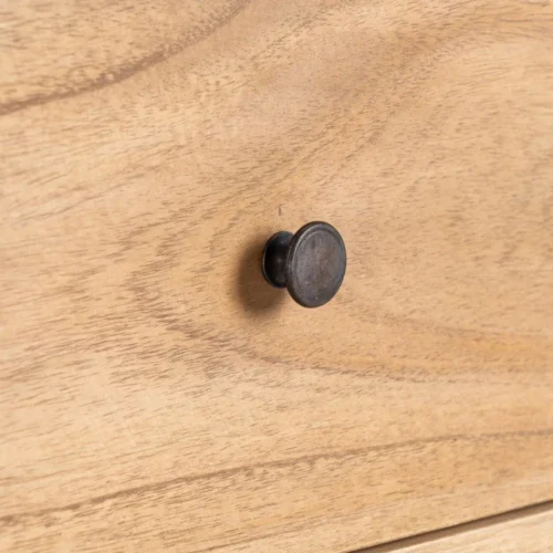 Commode bois massif naturel Ixia 90 cm — vue 8