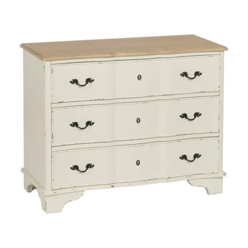 Commode bois naturel et crème Ixia 100 cm — vue 3