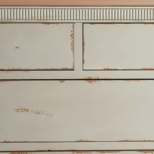 Commode bois naturel et crème Ixia 115 cm — vue 6