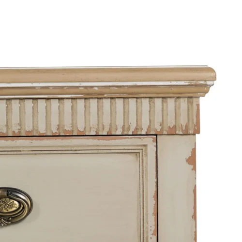 Commode bois naturel et crème Ixia 119,5 cm — vue 10
