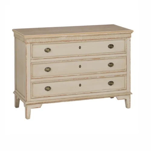 Commode bois naturel et crème Ixia 119,5 cm — vue 3