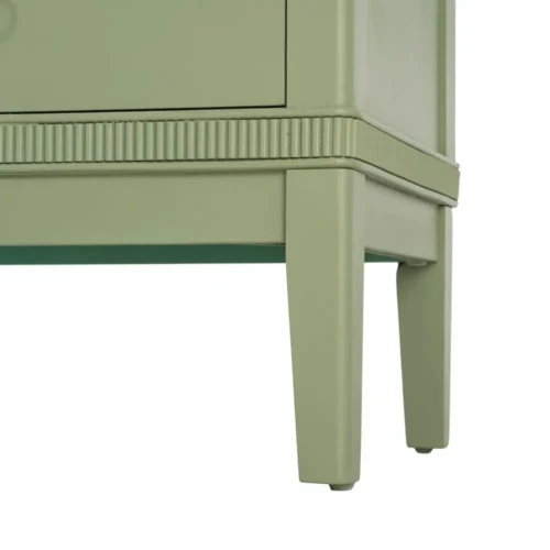 Commode bois naturel et vert Ixia 115 cm — vue 8
