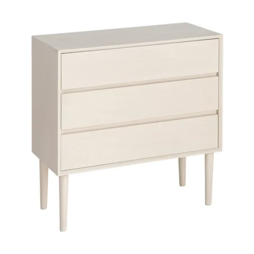 Commode crème finition laquée Ixia 75 cm — vue 2