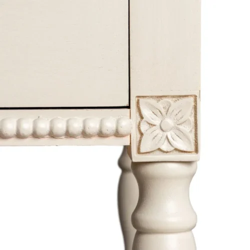 Commode gris clair pieds bois Ixia 75 cm — vue 5