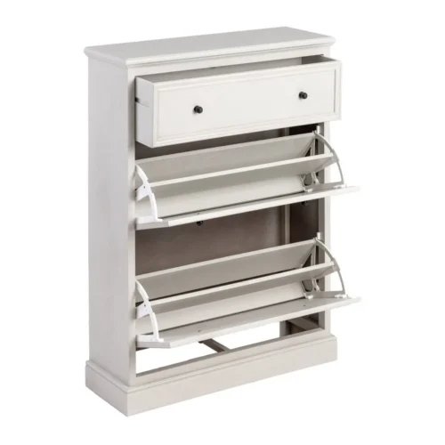Commode gris clair rangement chaussures Ixia 80 cm — vue 2