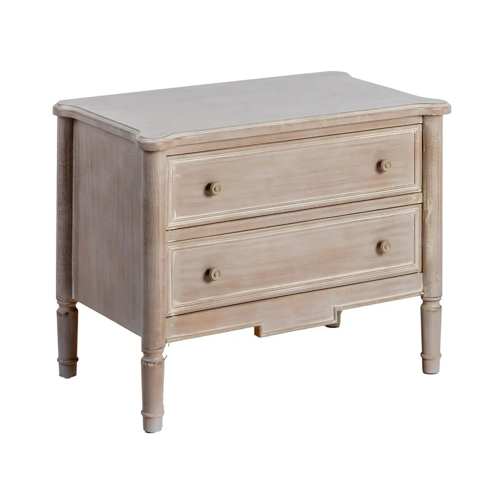 Commode marron clair bois compacte Ixia 80 cm