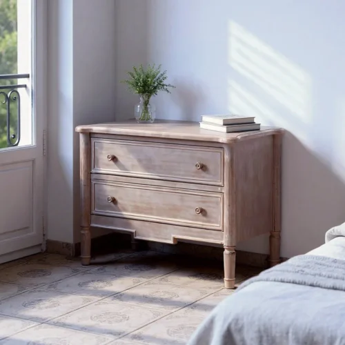 Commode marron clair bois compacte Ixia 80 cm — vue 6