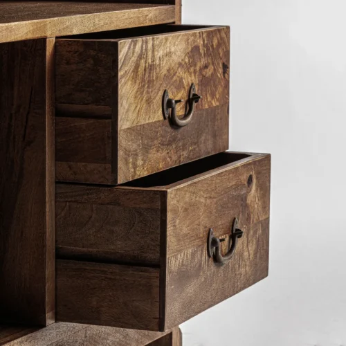 Comptoir Agen bois recyclé marron Vical Home — vue 8