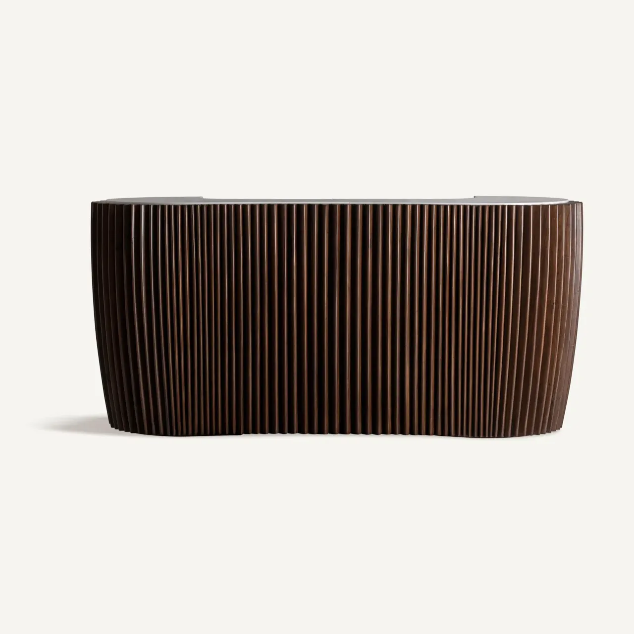 Comptoir Hirson acacia et marbre blanc Vical Home