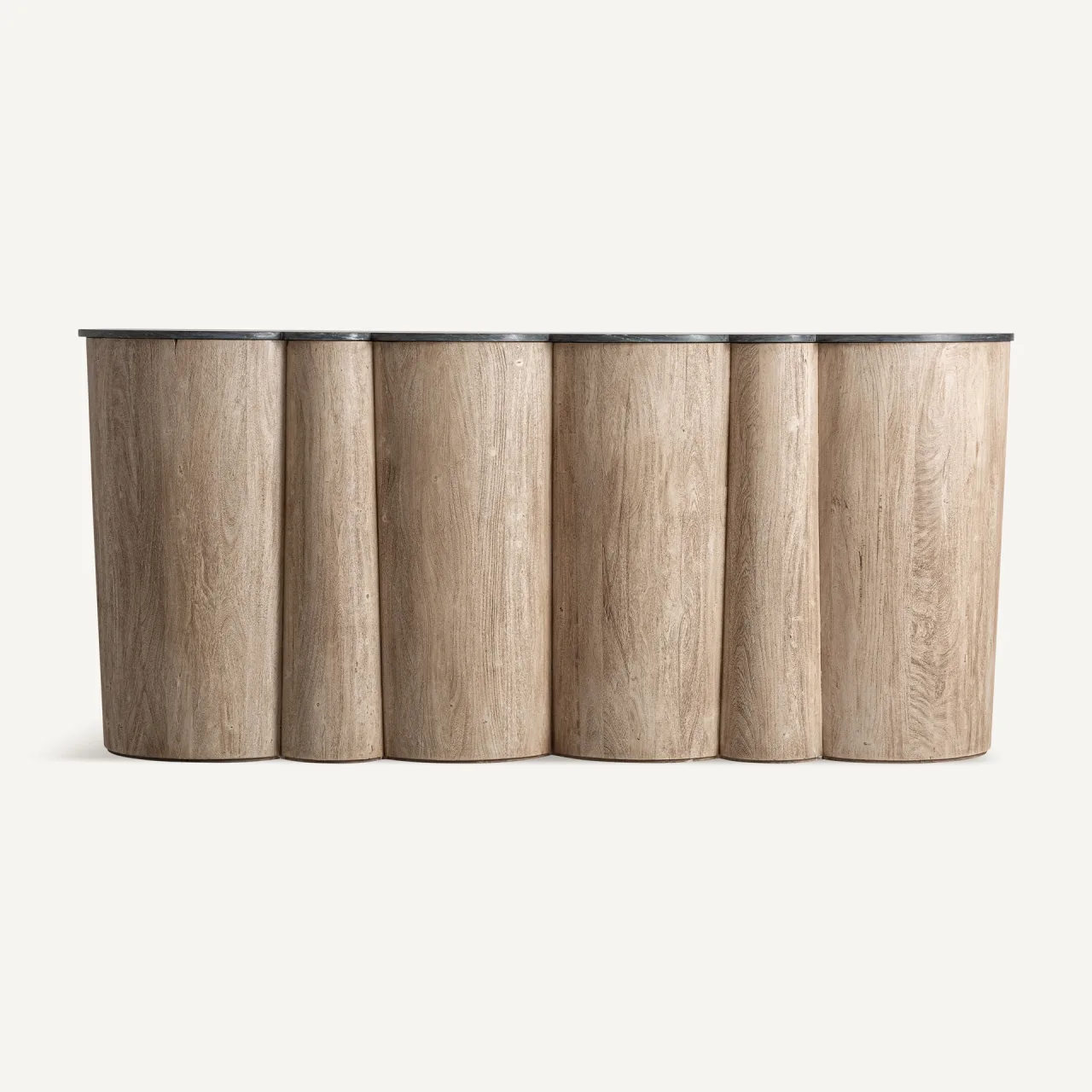 Comptoir Kleit acacia et marbre noir Vical Home