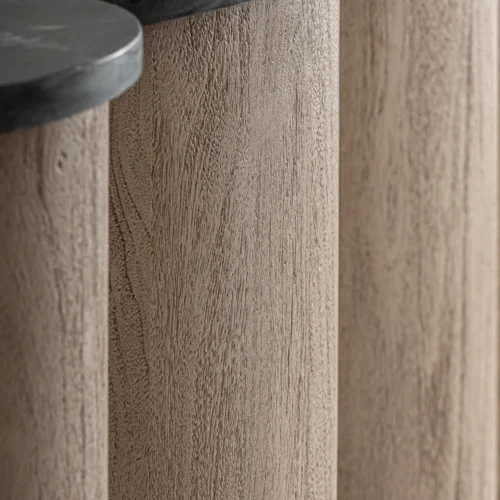 Comptoir Kleit acacia et marbre noir Vical Home — vue 5