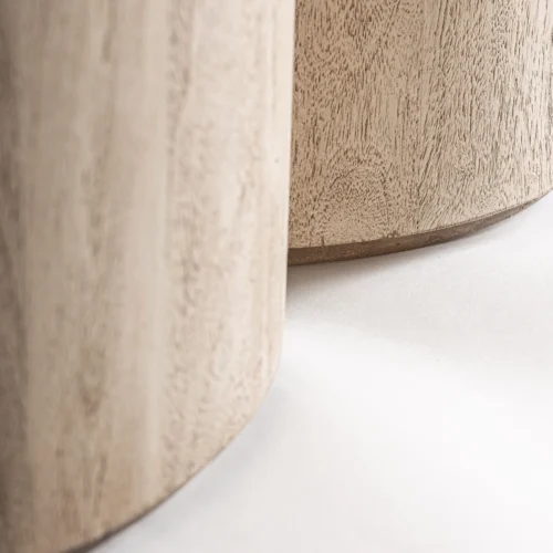 Comptoir Kleit acacia et marbre noir Vical Home — vue 8