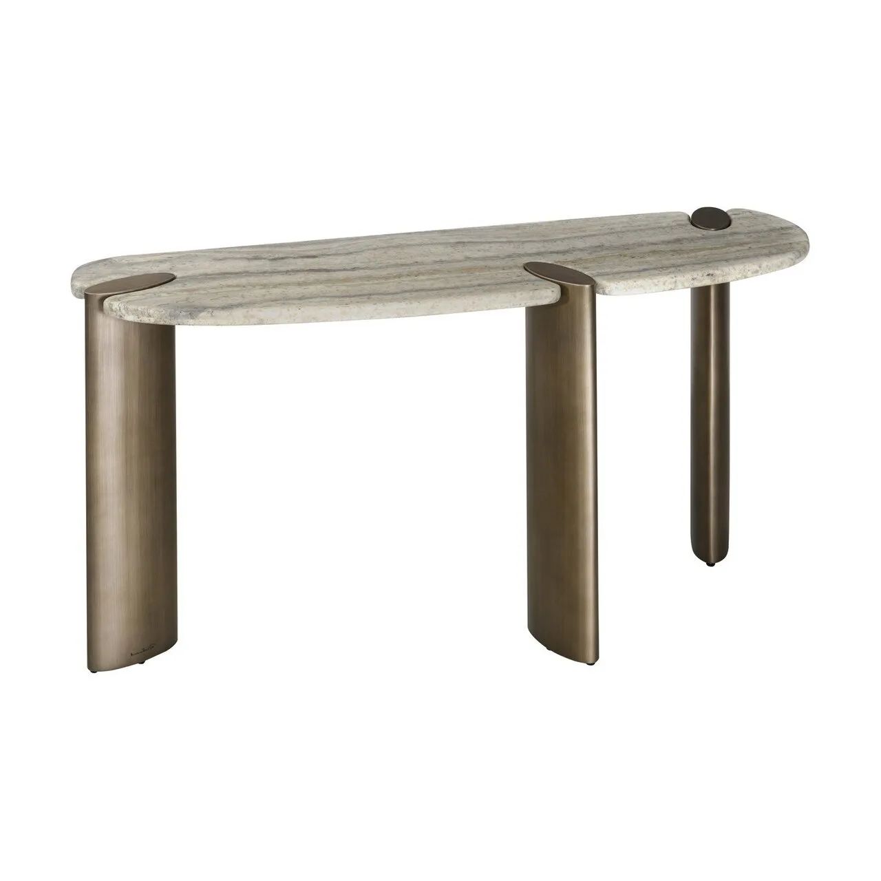 Console Arcadia travertin gris Richmond Interiors