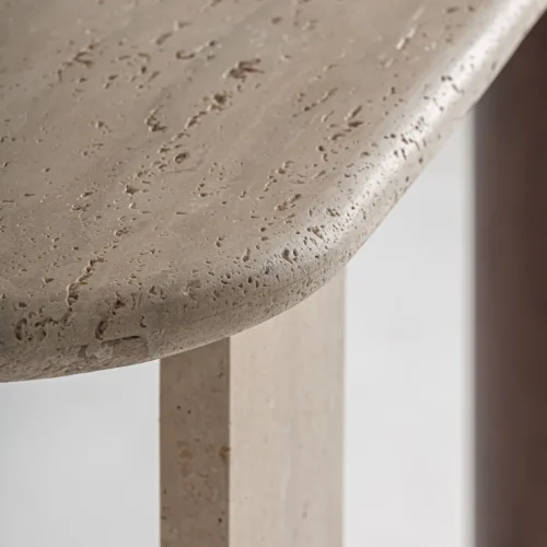 Console Clare travertin et manguier Vical Home — vue 3
