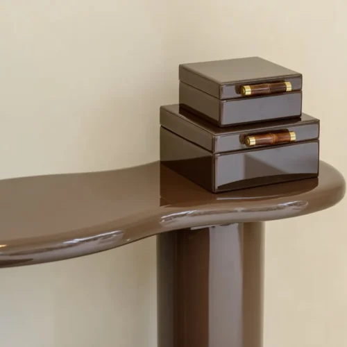 Console Cordelia brun châtaigne Richmond Interiors — vue 7