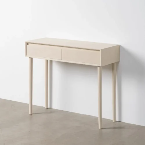 Console crème 2 tiroirs Ixia 90 cm — vue 10