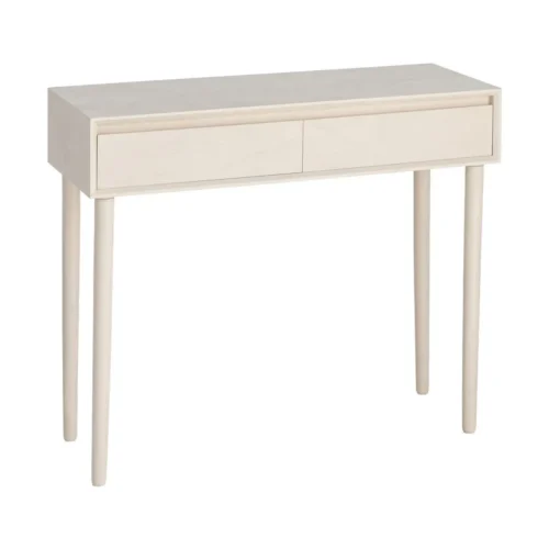 Console crème 2 tiroirs Ixia 90 cm — vue 2