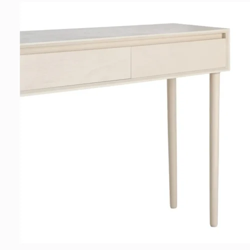 Console crème 2 tiroirs Ixia 90 cm — vue 4