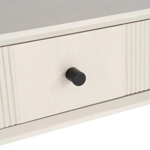 Console crème métal 2 tiroirs Ixia 90 cm — vue 8