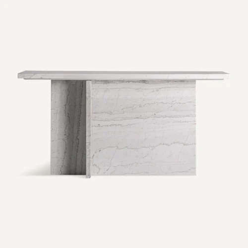 Console Khat marbre blanc cassé Vical Home