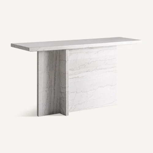 Console Khat marbre blanc cassé Vical Home — vue 2