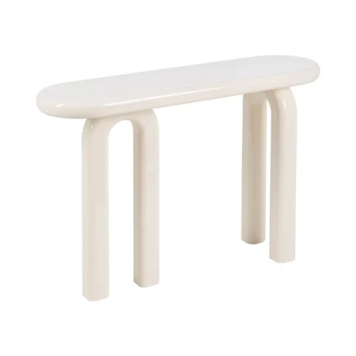 Console laquée crème Ixia 120 cm — vue 2