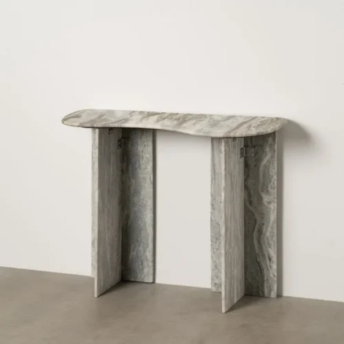 Console marbre salon Ixia 100 cm — vue 10
