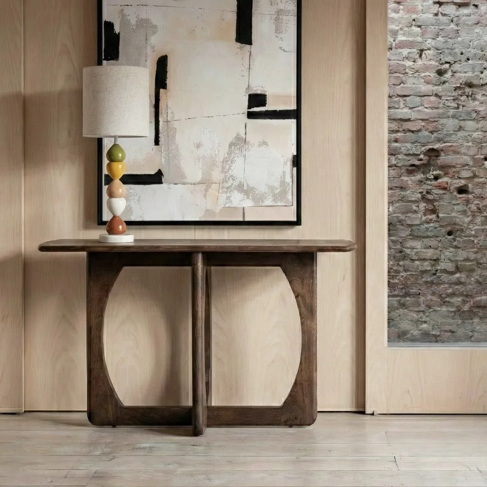 Console marron bois de manguier Ixia 130 cm