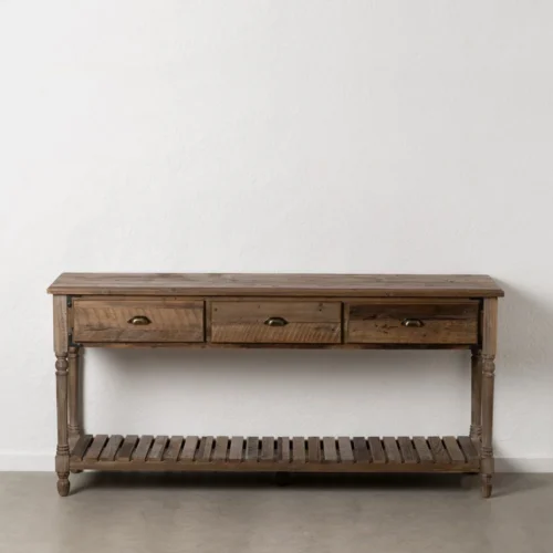 Console marron bois de sapin Ixia 184 cm