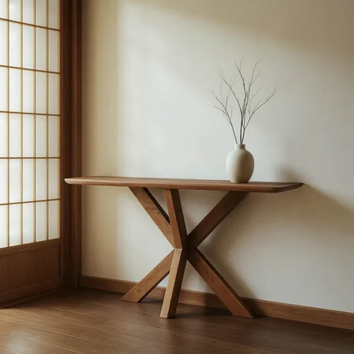 Console miel bois de manguier Ixia 130 cm — vue 8