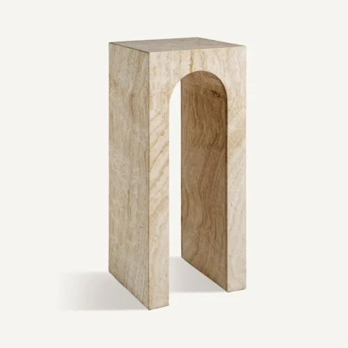 Console Thiennes travertin brun clair Vical Home