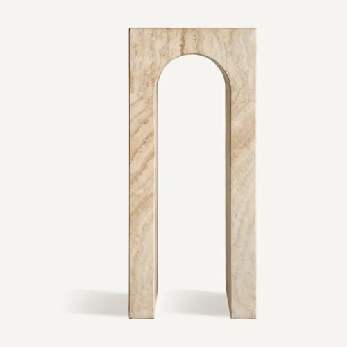 Console Thiennes travertin brun clair Vical Home — vue 2