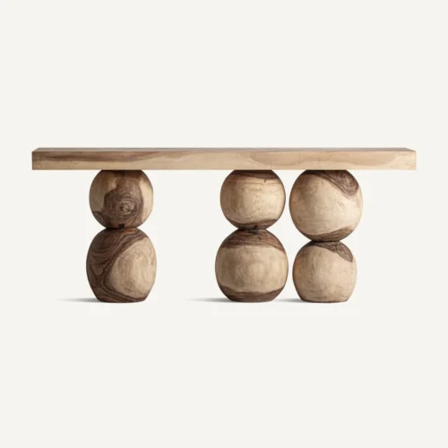 Console Yarog bois de suar marron Vical Home