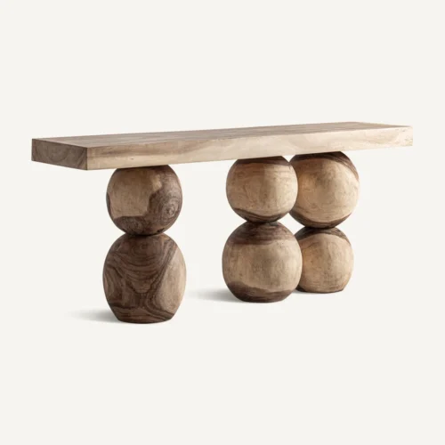 Console Yarog bois de suar marron Vical Home — vue 2