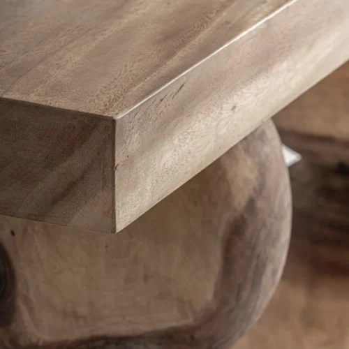 Console Yarog bois de suar marron Vical Home — vue 3