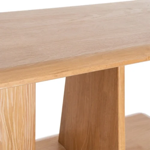Étagère basse bois d'hévéa naturel Ixia 83 cm — vue 5
