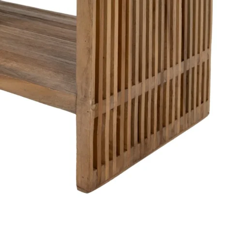 Étagère basse bois de teck recyclé Ixia 116 cm — vue 10