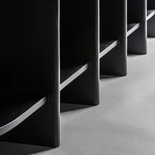 Étagère basse Nara manguier noir et marbre noir Vical Home — vue 6
