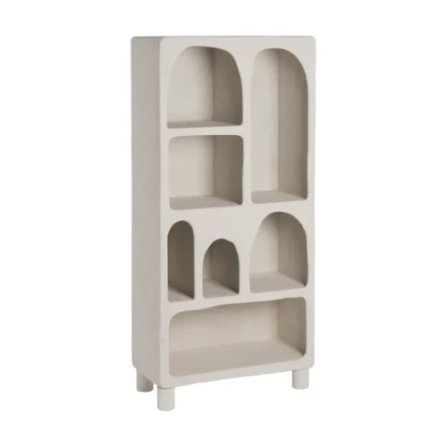 Étagère blanche finition grainée Ixia 170 cm