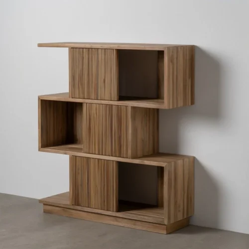 Étagère bois de teck recyclé Ixia 116 cm — vue 2