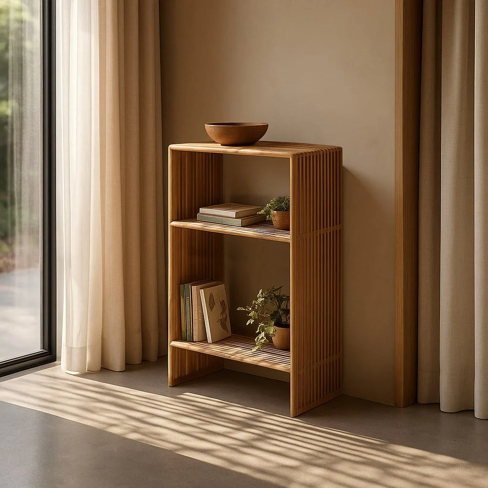 Étagère bois de teck recyclé Ixia 86 cm