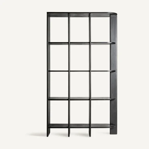 Étagère haute Nara manguier noir et marbre Vical Home — vue 3