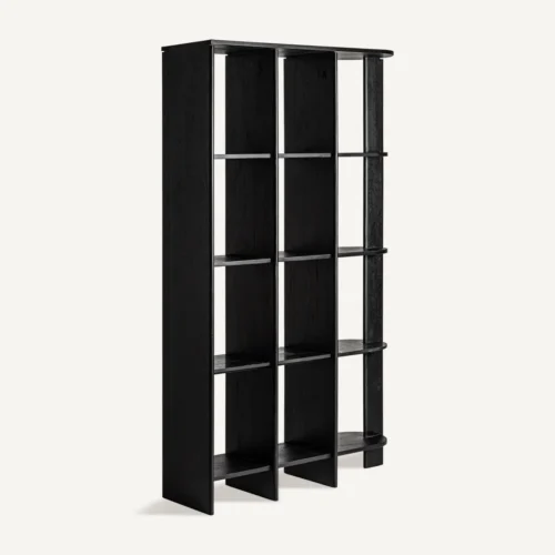 Étagère haute Nara manguier noir et marbre Vical Home — vue 4